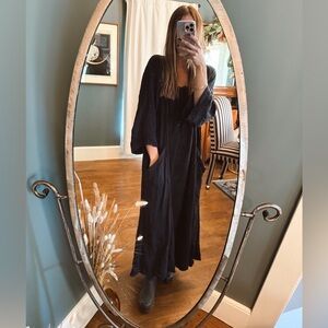 Free people Roam More maxi dress in black sz large